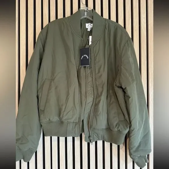 NWT Anthropologie The Upside KITA BOMBER JACKET GREEN - Picture 5 of 5